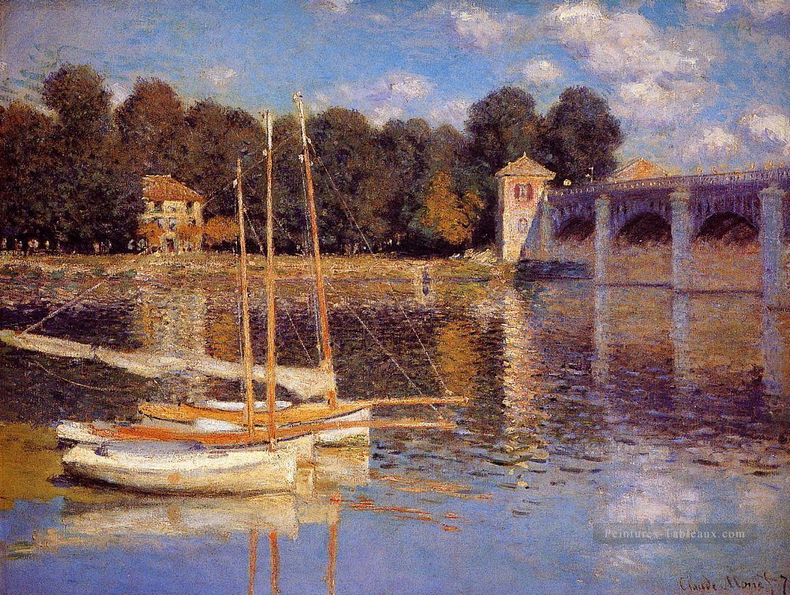 Le pont d’Argenteuil Claude Monet Peintures à l'huile